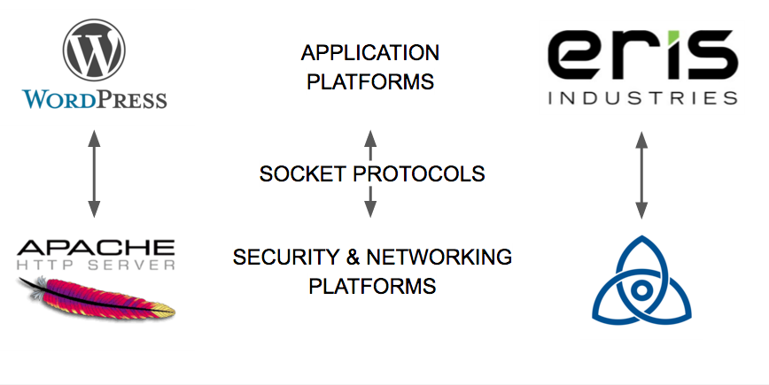 Application platforms, socket protocols, security and networking platforms